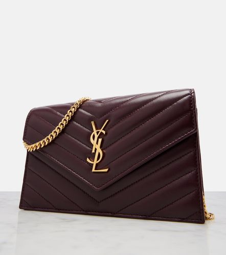 Cartera con cadena Cassandre Envelope de piel - Saint Laurent - Modalova