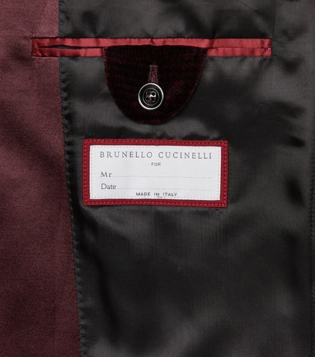 Blazer in velluto di cotone - Brunello Cucinelli - Modalova
