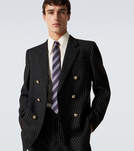 Cravatta in jacquard di seta a righe - Valentino Garavani - Modalova