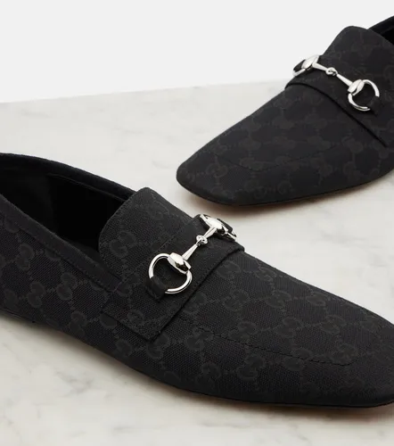 Gucci Horsebit GG Canvas loafers - Gucci - Modalova