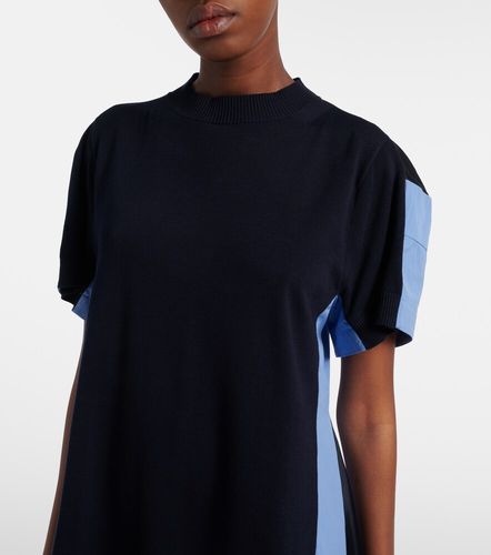 Sacai Abito corto in misto cotone - Sacai - Modalova