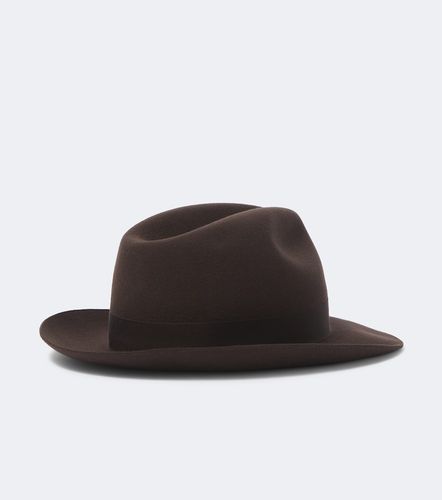 Virgin wool felt fedora - Giorgio Armani - Modalova