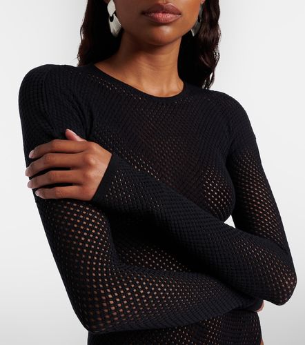 Open-knit wool-blend bodysuit - Wardrobe.NYC - Modalova
