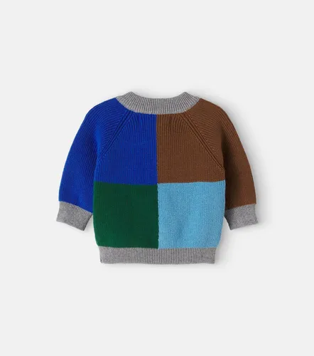 Bebé - cárdigan de algodón con bloques de color - Bobo Choses - Modalova