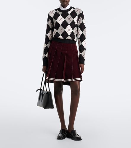 Minifalda de pana de algodón plisada - Thom Browne - Modalova
