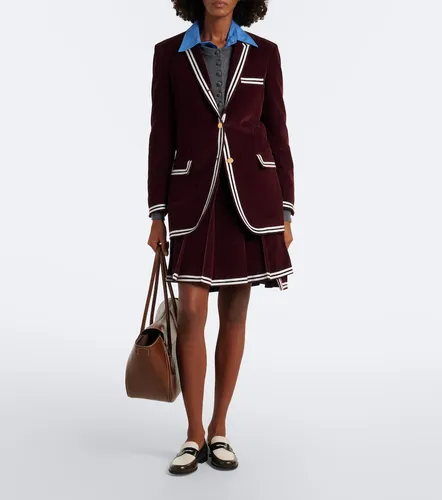 Minifalda de pana de algodón plisada - Thom Browne - Modalova