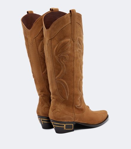 Etro Botas cowboy de ante con logo - Etro - Modalova