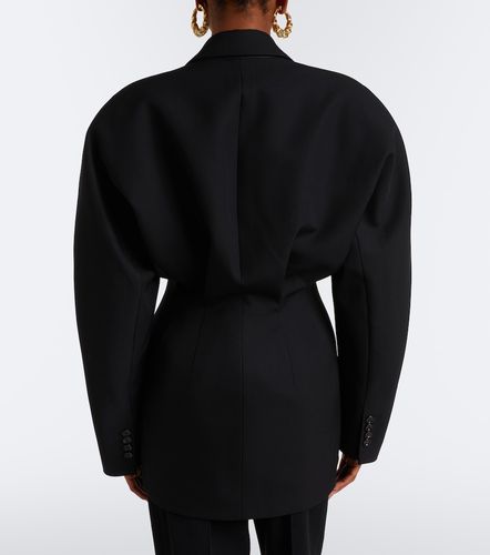 Virgin wool grain de poudre blazer - Mugler - Modalova