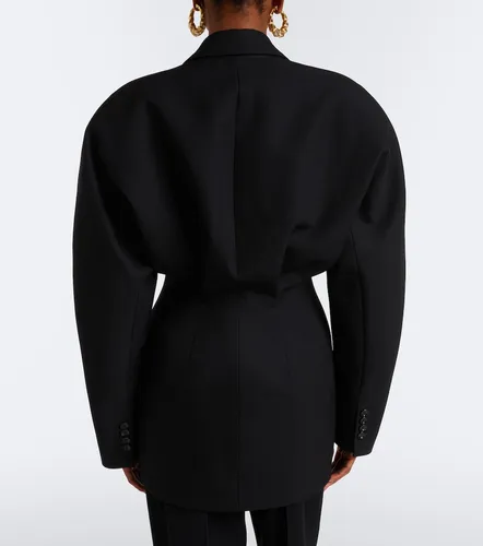 Virgin wool grain de poudre blazer - Mugler - Modalova