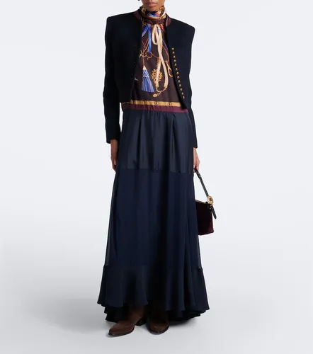 Vestido de fiesta de sarga de seda estampado - Etro - Modalova