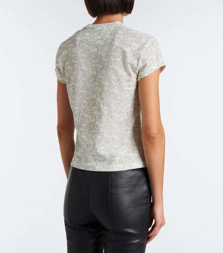 Camiseta de algodón estampada con encaje - Gucci - Modalova