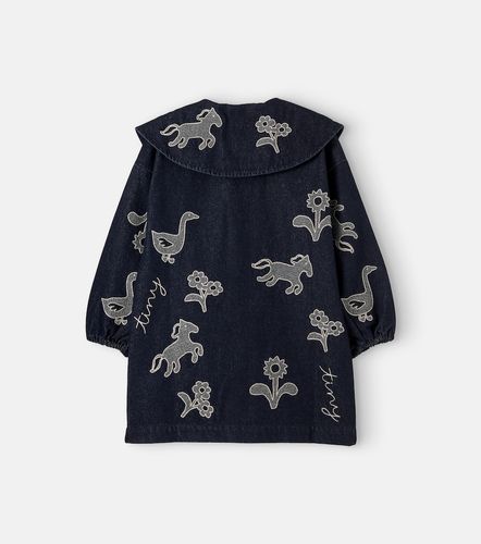 Vestido de denim bordado - Tinycottons - Modalova