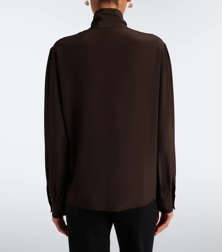 Gucci Tie-neck silk shirt - Gucci - Modalova