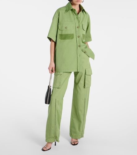Mid-rise cotton cargo pants - Stella McCartney - Modalova