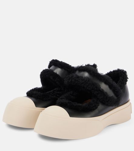Pablo shearling-lined leather sneakers - Marni - Modalova