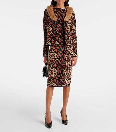 Cárdigan de jacquard estampado - Blumarine - Modalova
