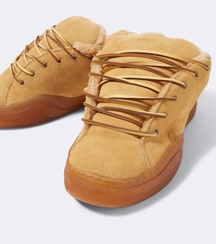Sand Vamp shearling-lined suede sneakers - ERL - Modalova