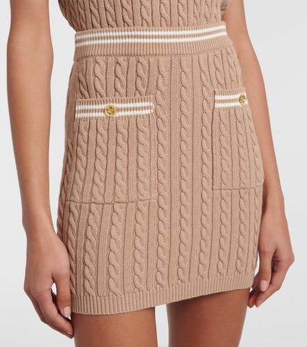 Minifalda trenzada de algodón - Alessandra Rich - Modalova