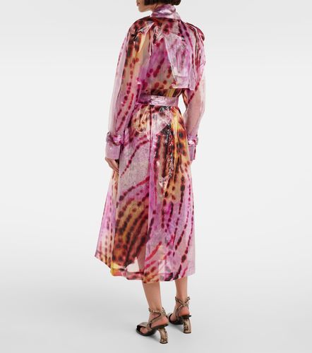 Printed double-breasted trench coat - Dries Van Noten - Modalova