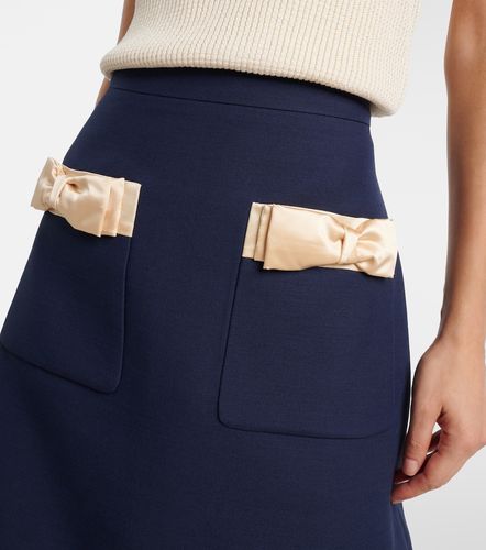 Minifalda de Crepe Couture con lazo - Valentino Garavani - Modalova