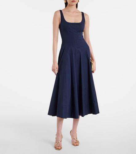 Staud Midikleid Wells aus Baumwolle - Staud - Modalova