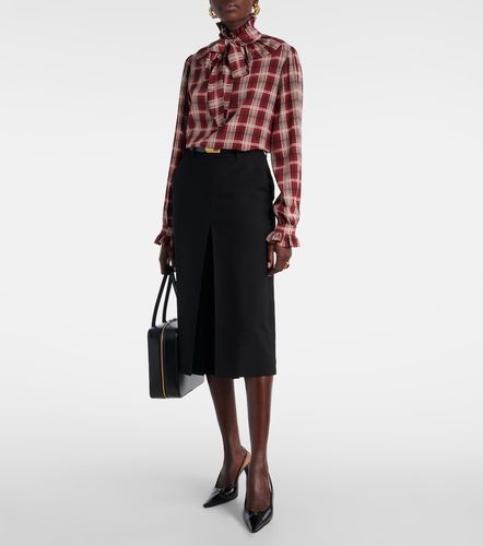 Mid-rise wool culottes - Saint Laurent - Modalova