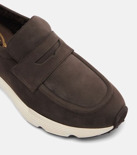Mocassini in pelle con shearling - Tod's - Modalova