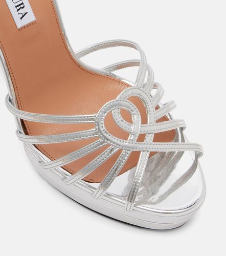 Sweetheart leather platform sandals - Aquazzura - Modalova