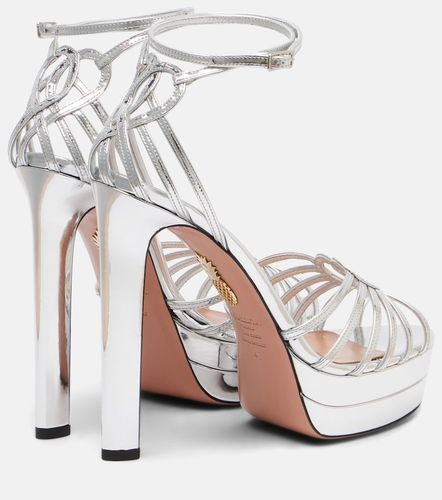 Sweetheart leather platform sandals - Aquazzura - Modalova
