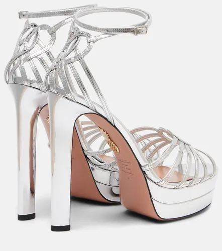 Sweetheart leather platform sandals - Aquazzura - Modalova