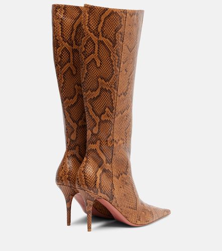 Barbara leather knee-high boots - Amina Muaddi - Modalova