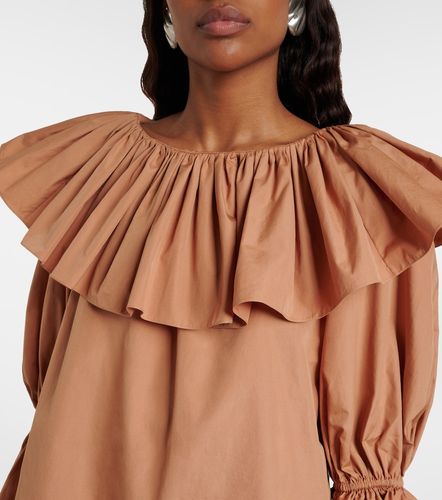 Chloé Blusa de popelín de algodón con volantes - Chloe - Modalova