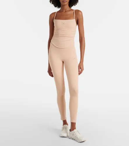 Top con logo e ruches - Adidas by Stella McCartney - Modalova
