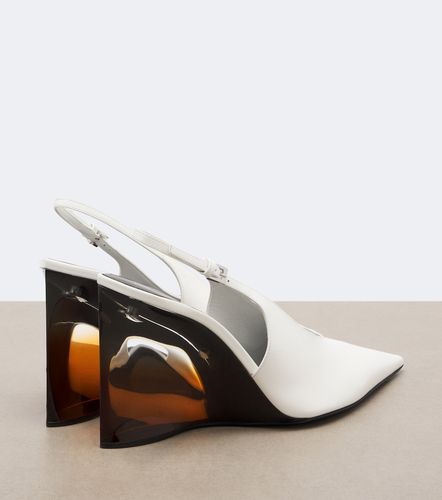 Alaia Invisible leather wedge pumps - Alaia - Modalova