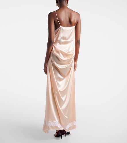 Vestido lencero con encaje de seda - Magda Butrym - Modalova