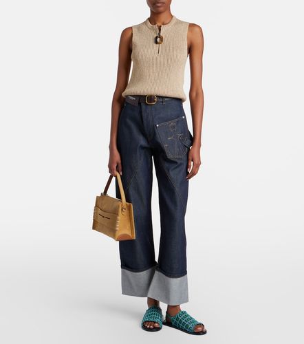 Tank top in misto cotone a coste - JW Anderson - Modalova