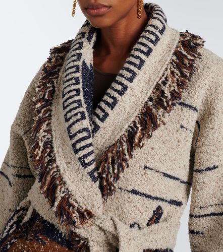 Riding The Waves cotton and wool blend cardigan - Alanui - Modalova