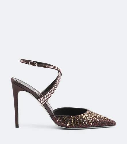 SwarovskiÂ®-embellished satin pumps - Rene Caovilla - Modalova