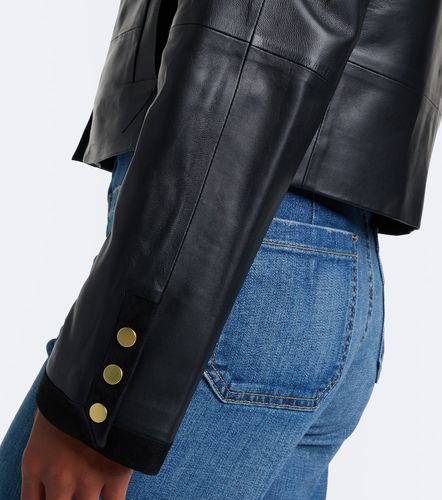 Vince Suede-trimmed leather jacket - Vince - Modalova