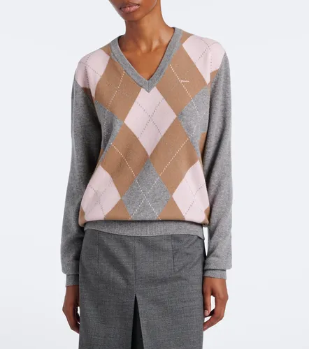 Prada Argyle cashmere sweater - Prada - Modalova