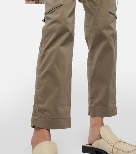 Cropped cotton-blend cargo pants - AG Jeans - Modalova