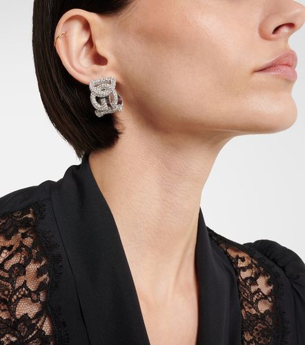 Orecchini a cerchio DG con cristalli - Dolce&Gabbana - Modalova