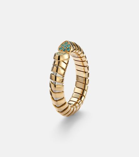 Anillo Trisolina de oro de 18 ct con turmalinas - Marina B - Modalova