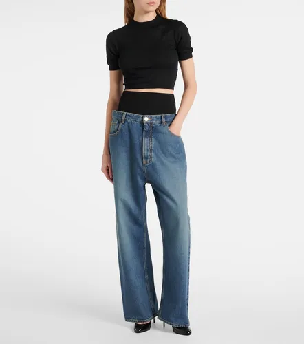 Alaia Cropped cashmere top - Alaia - Modalova