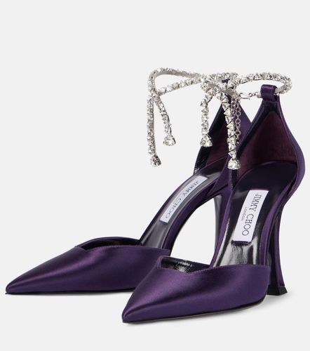 Verzierte Pumps Stevie 100 aus Satin - Jimmy Choo - Modalova
