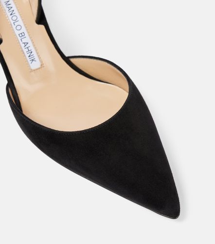 Carolyne 70 suede slingback pumps - Manolo Blahnik - Modalova