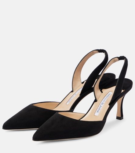 Carolyne 70 suede slingback pumps - Manolo Blahnik - Modalova