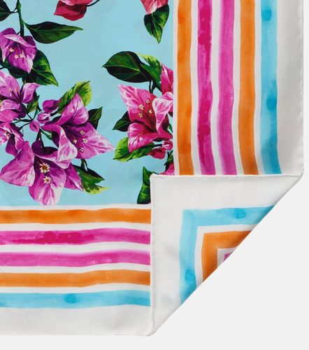 Sciarpa con stampa floreale - Dolce&Gabbana - Modalova