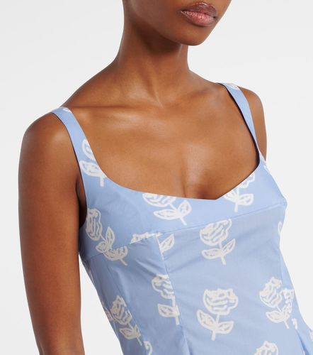 Abito midi in cotone con stampa floreale - Marni - Modalova