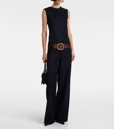 Pantaloni Mytheo in suede a vita alta e gamba larga - Stouls - Modalova